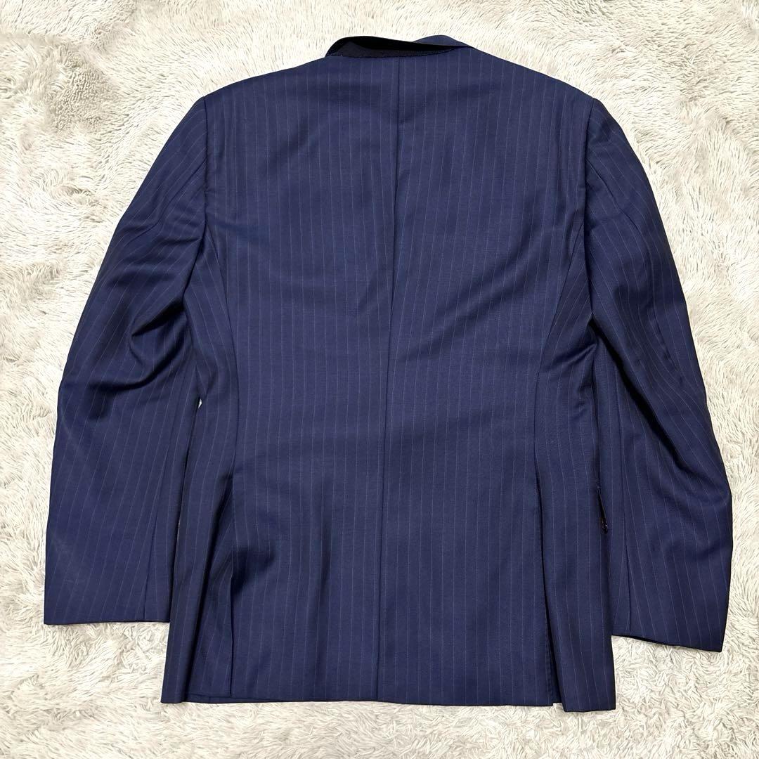 【極美品】LORD HOUSE スリーピース スーツ ネイビー ストライプ