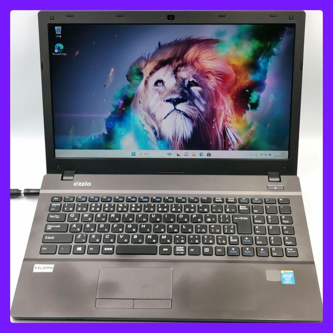 Windows11 ノートパソコン 爆速Core i7 SSD カメラ k119