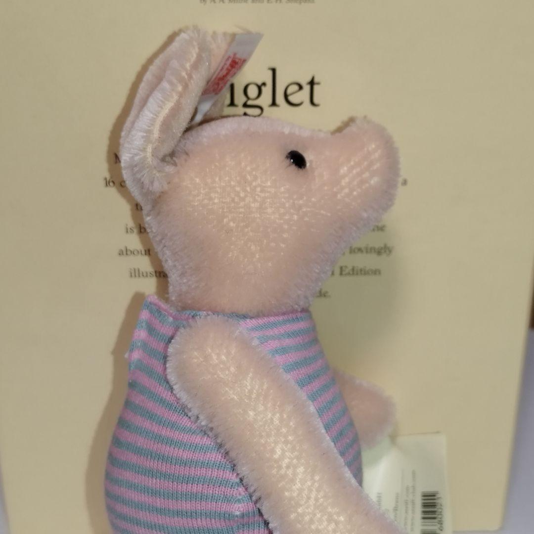 【限定5000体】Steiff ピグレット ぬいぐるみ 高さ約19cm プーさん 限定5000体】Steiff ピグレット ぬいぐるみ 高さ約19cm プーさん