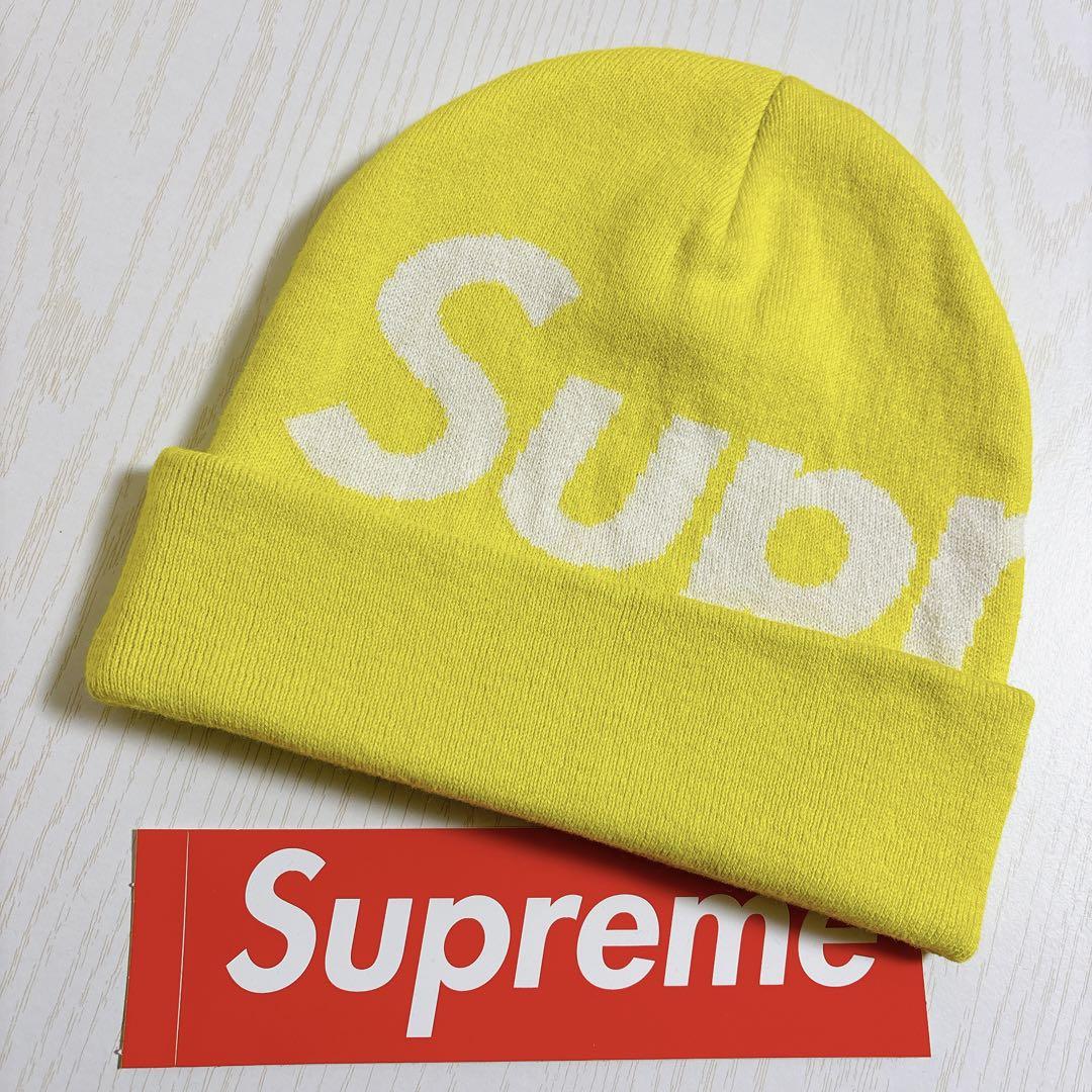 Supreme Big Logo Beanie カシミヤ　ニット帽　ビーニー