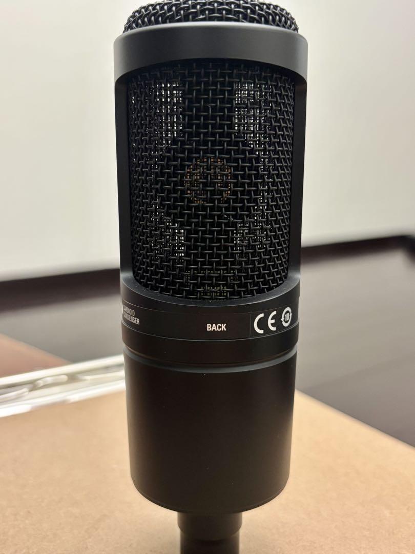 audio-technica AT2020 ショックマウント付き