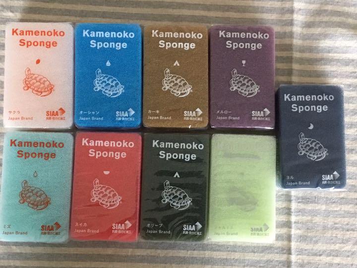 直販販促品 亀の子スポンジ 9個セット 限定色 未使用 直販販促品 亀の子スポンジ 9個セット 限定色 未使用