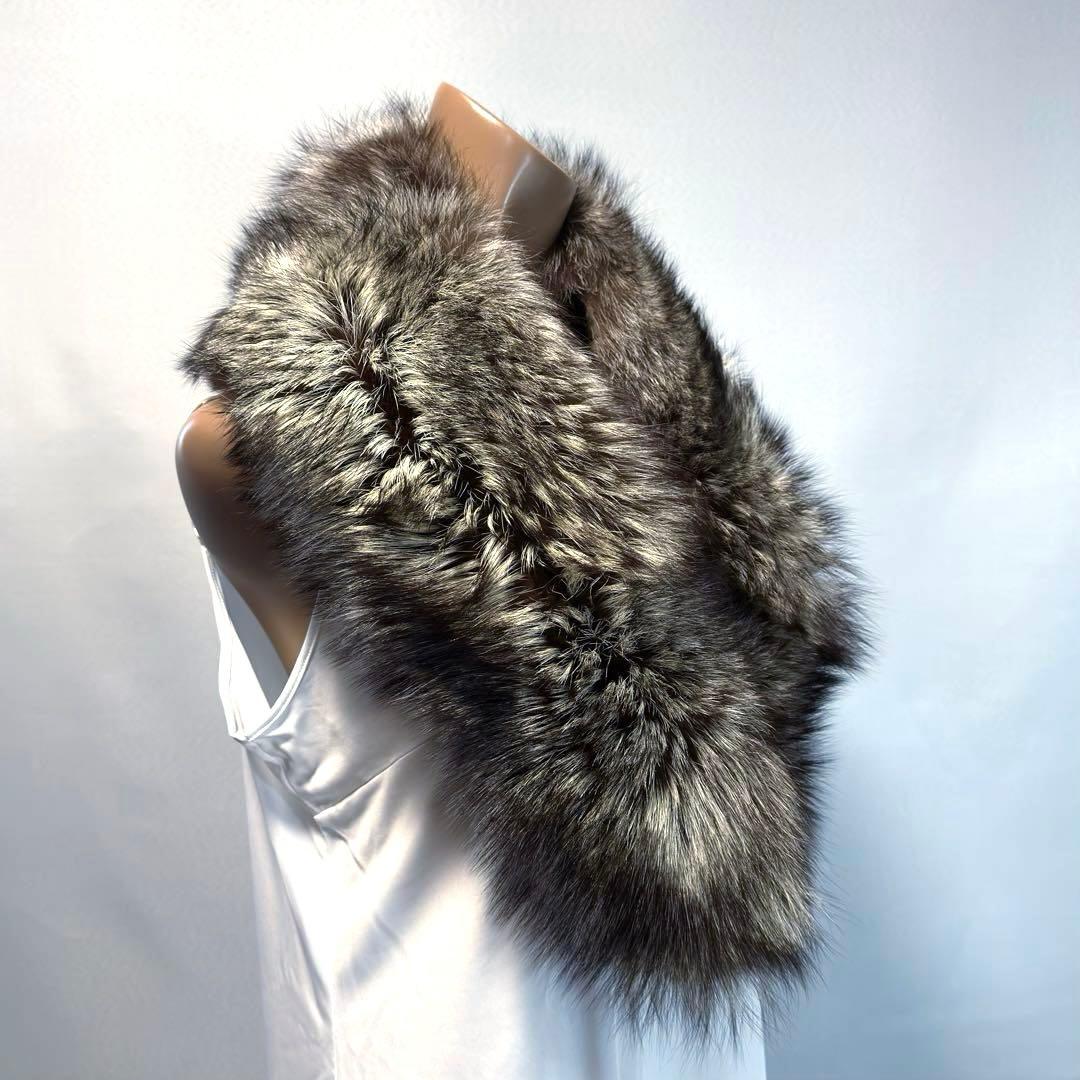 【銀狐】SAGA FOX サガフォックス ショール シルバーフォックス 優美高級 【銀狐】SAGA FOX サガフォックス ショール シルバーフォックス 優美高級