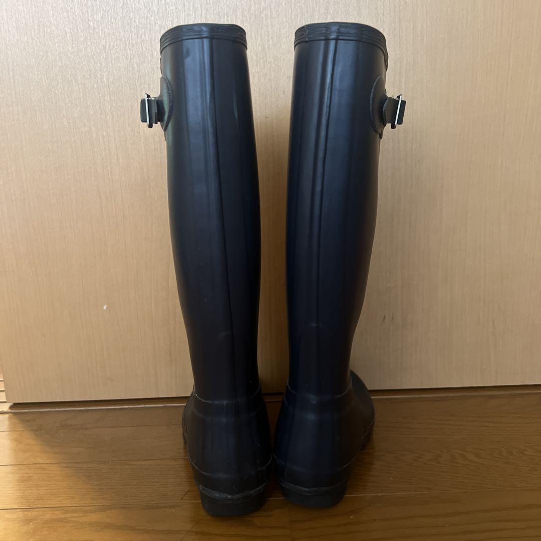 HUNTER 長靴 バックル付 ネイビー - メルカリ