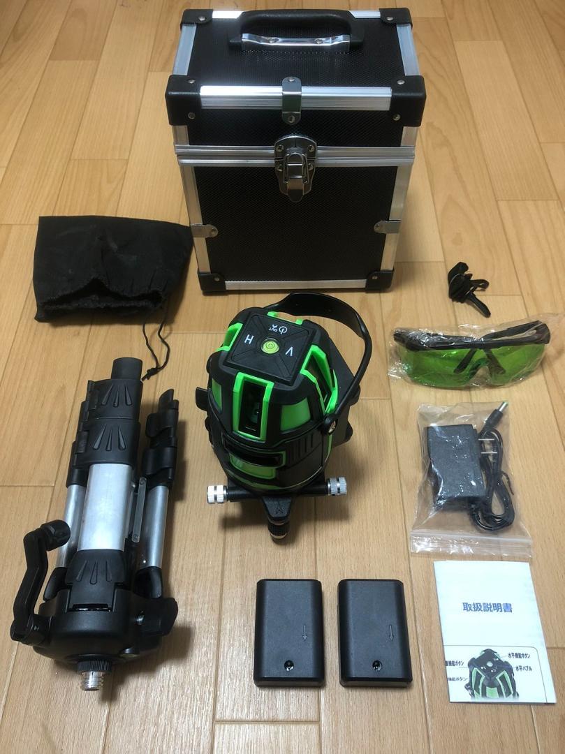 5ライン6点グリーンレーザー墨出し器墨出器墨出し機墨だし器レベル水平器/三脚付き