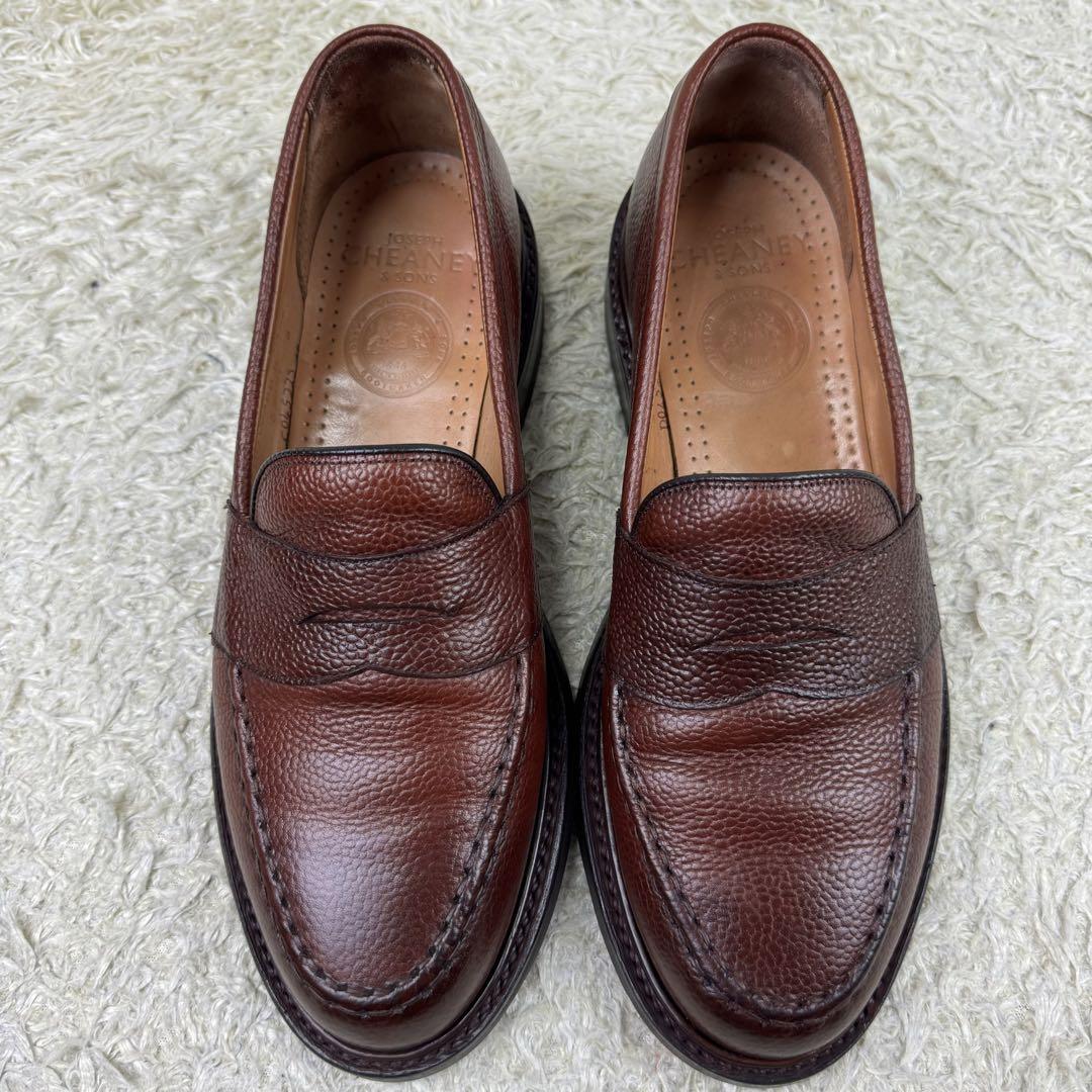 ジョセフチーニー HOWARD R ALT BURGUNDY GRAIN 8