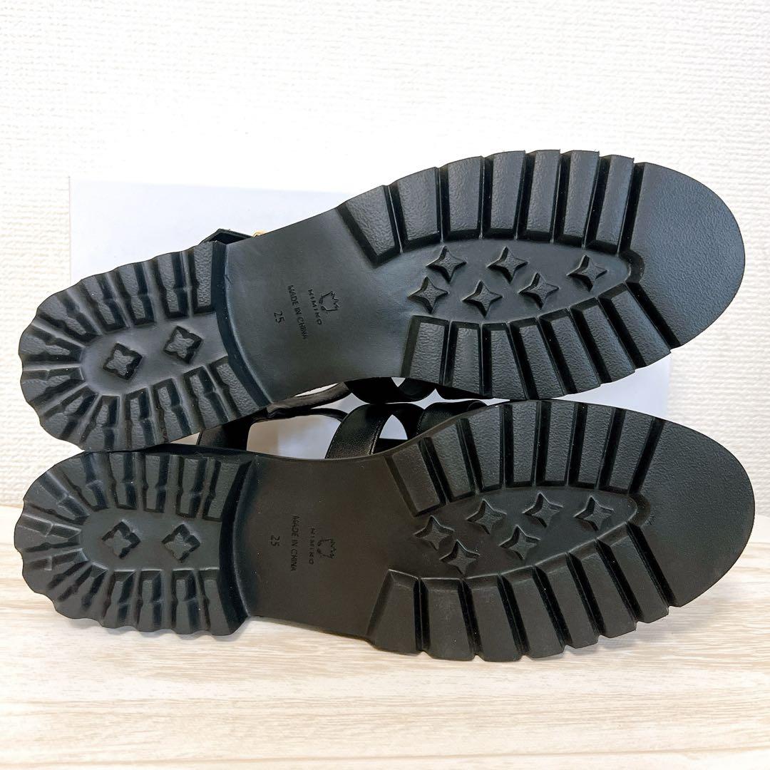 最終値下げ　新品未使用　卑弥呼　ヒミコ　グルカサンダル　黒　25cm