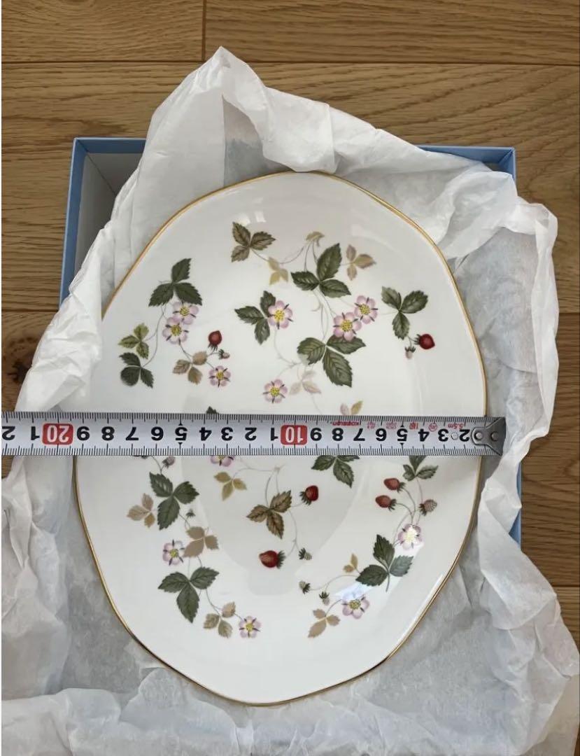 2枚セットウェッジウッドWEDGWOOD ワイルドストロベリー　オーバル 楕円皿