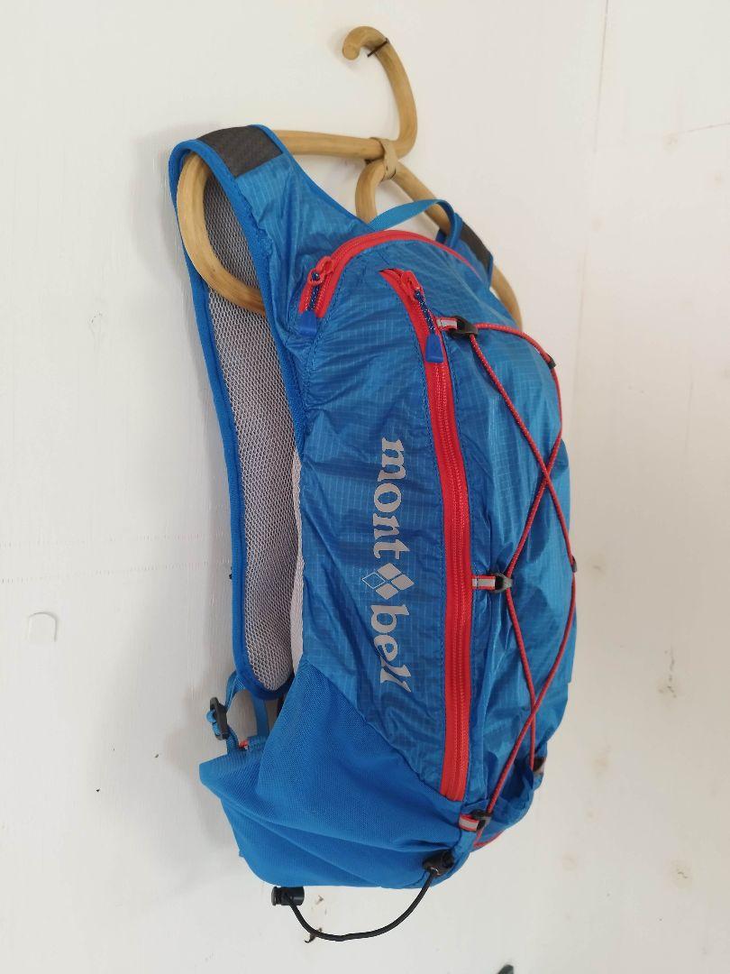 モンベル クロスランナーパック 7L 希少カラー 青×赤 トレラン ザック