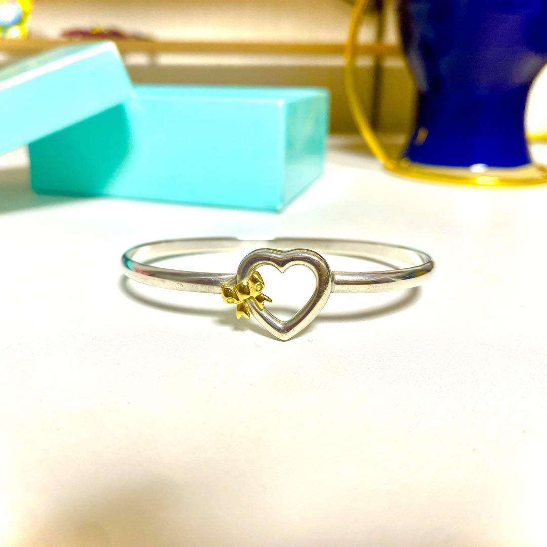Tiffany&Co ティファニー リボン ハート バングル