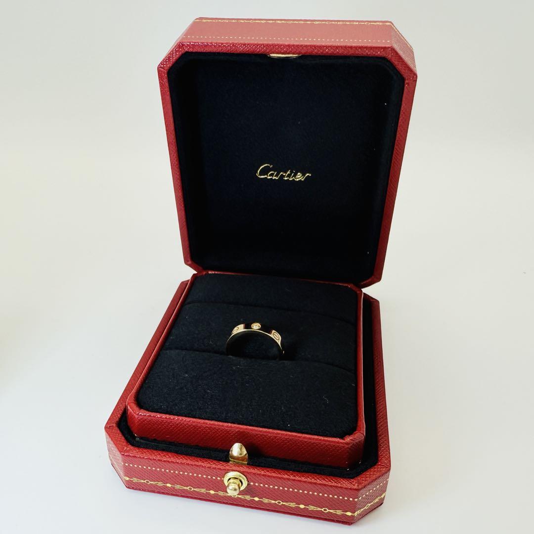 【新品仕上済】Cartier ミニラブリング 1PD K18 YG 8号
