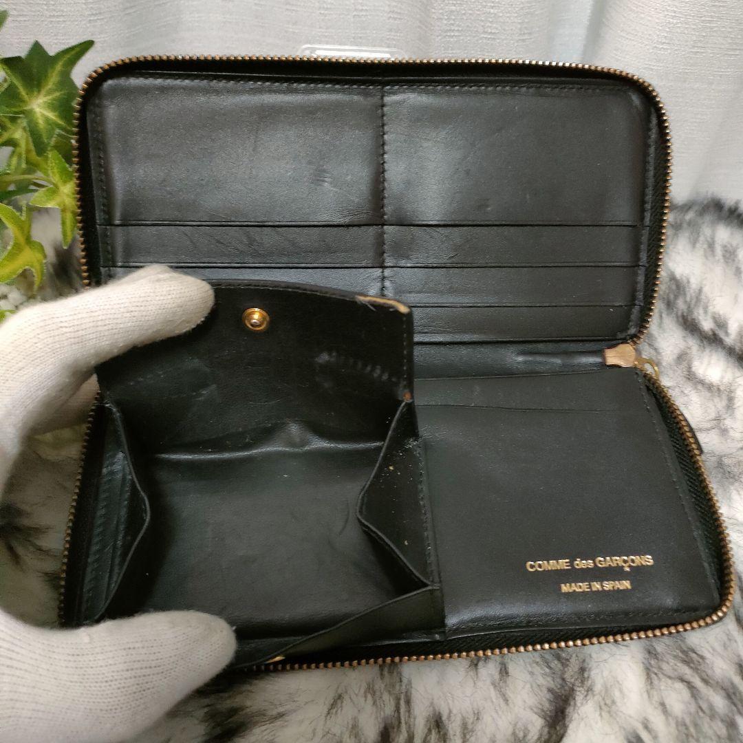 COMME des GARCONS(コムデギャルソン) / 長財布/レザー/BLK/総柄 | 中古品の販売・通販ならセカンドストリート