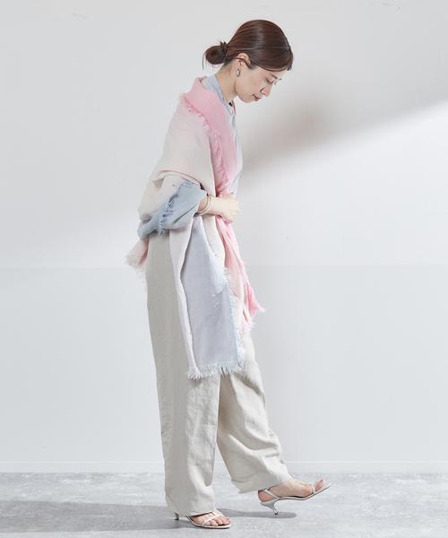 未使用☆ASAUCE MELER｜定価4.3万 23SS グラデリネンストール
