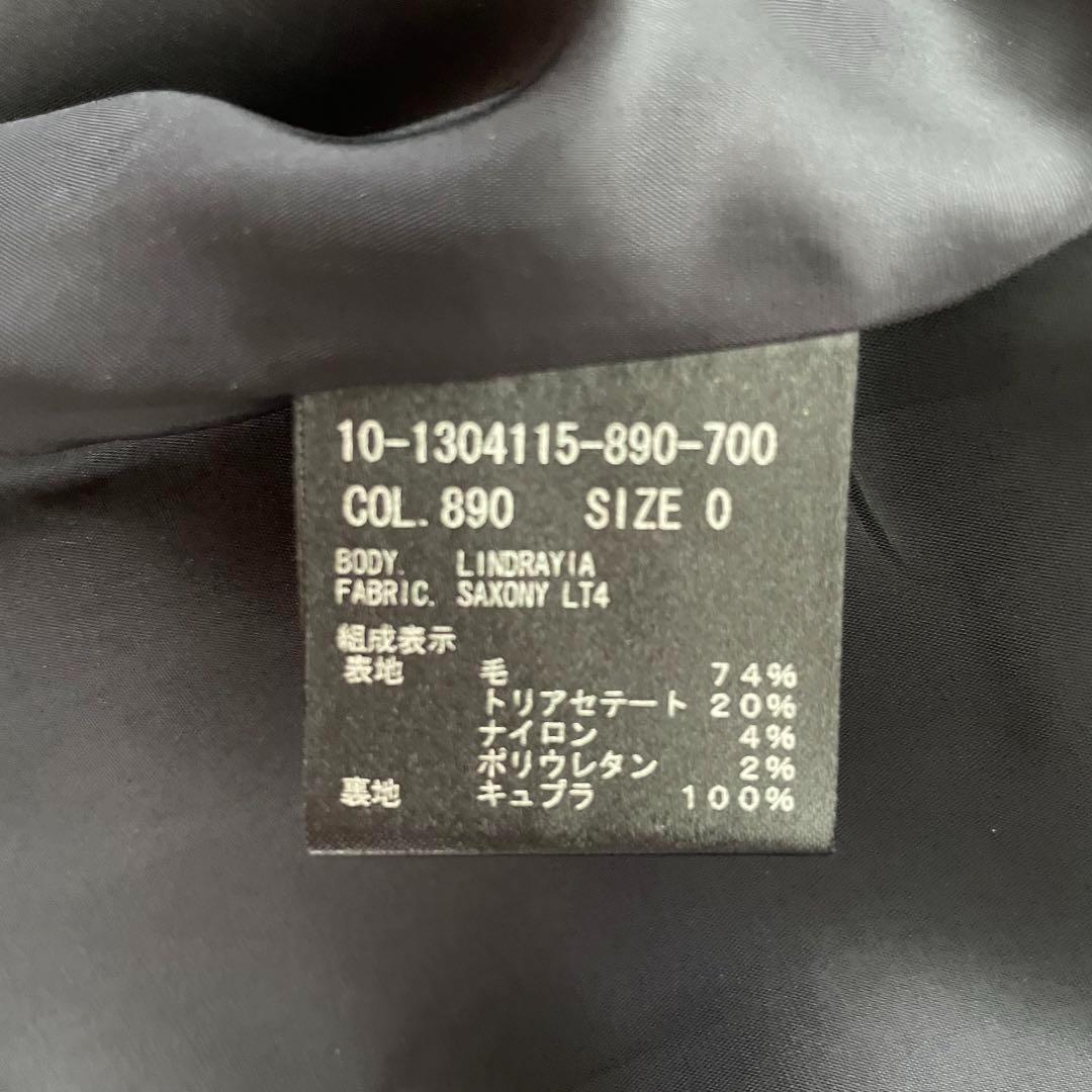 21年 セオリー セットアップ サキソニー ストレッチ ノーカラー ネイビー