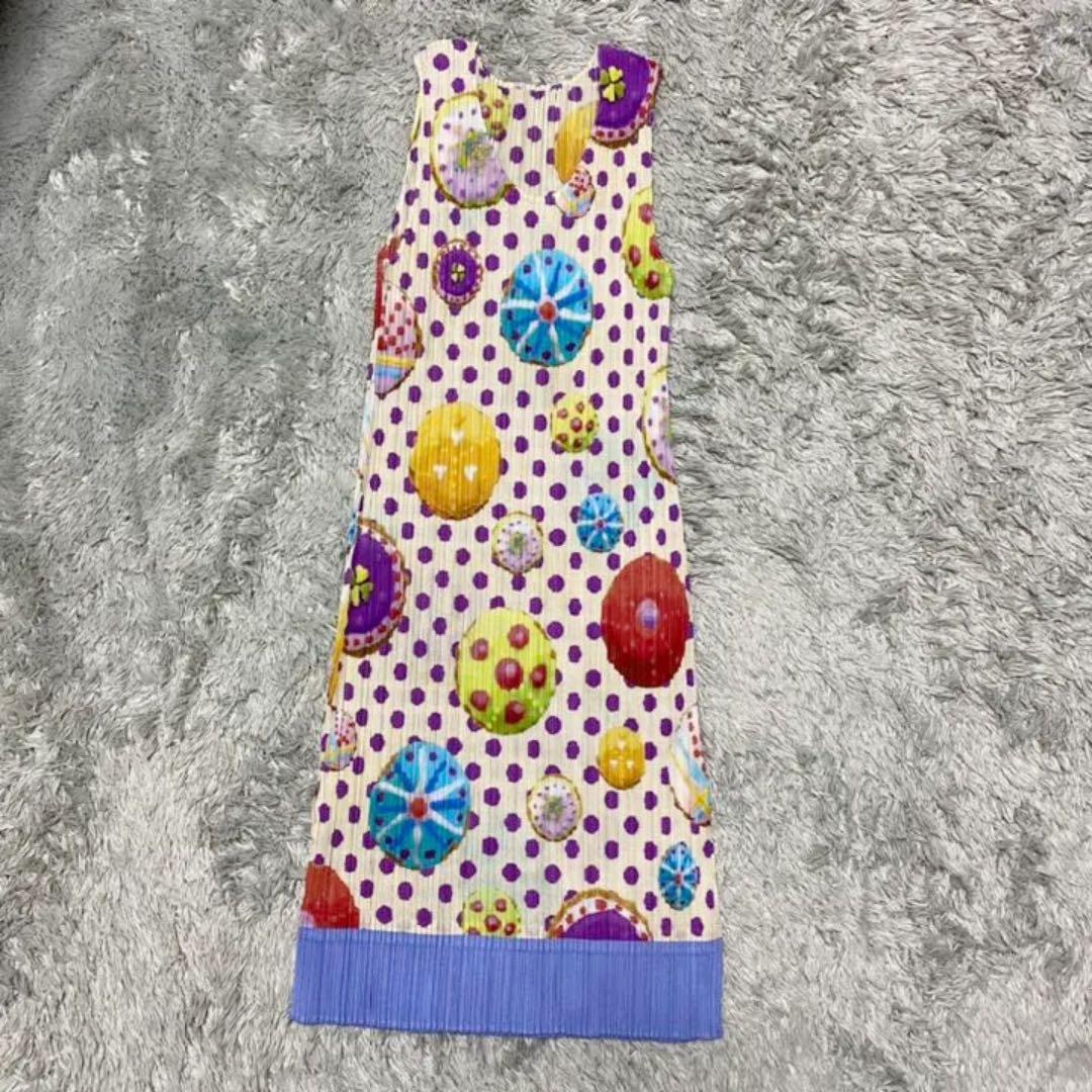 プリーツプリーズ PLEATS PLEASEドーナツ柄 チュニック ワンピース