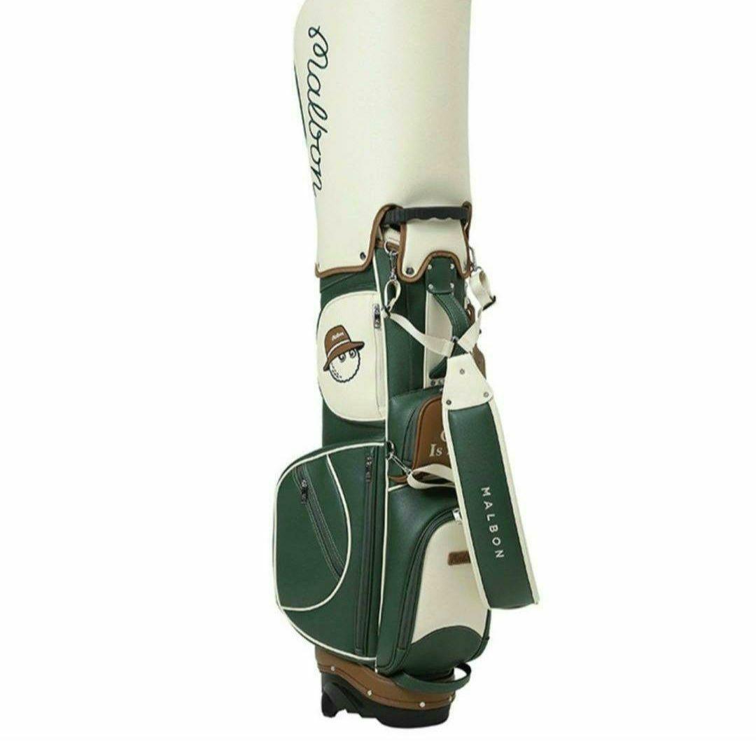 マルボンゴルフ キャディバッグ ボールバッグ スタンド式 グリーン MALBON マルボンゴルフ キャディバッグ ボールバッグ スタンド式 グリーン MALBON
