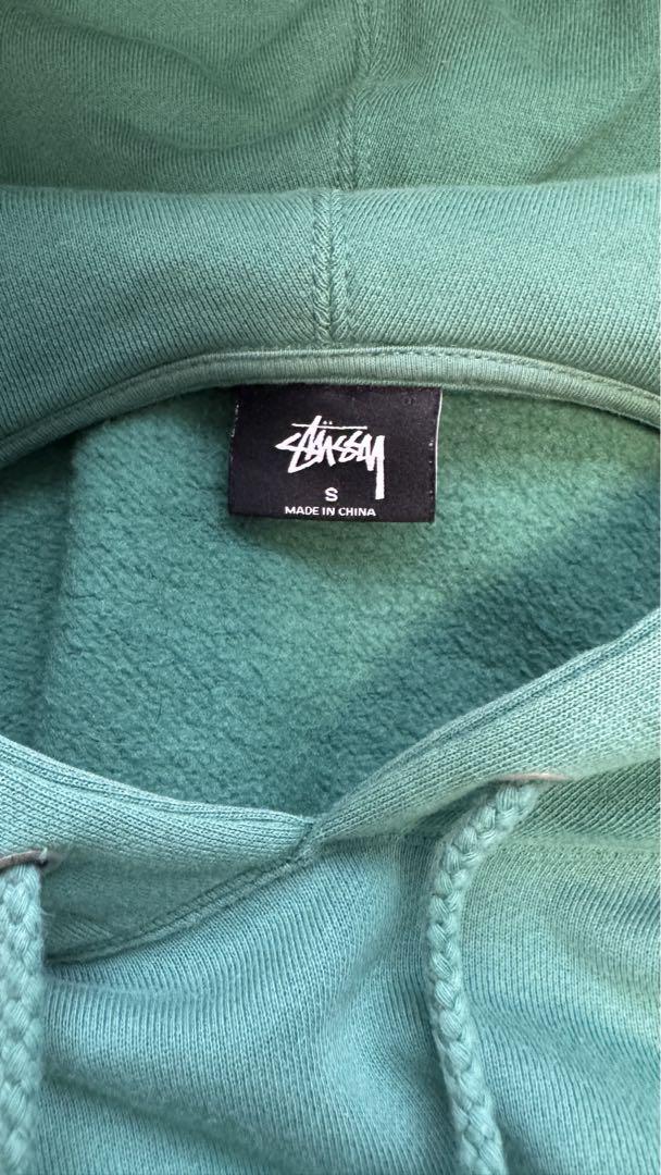 ステューシー STUSSYパーカー グリーン Stock Logo Hoodie