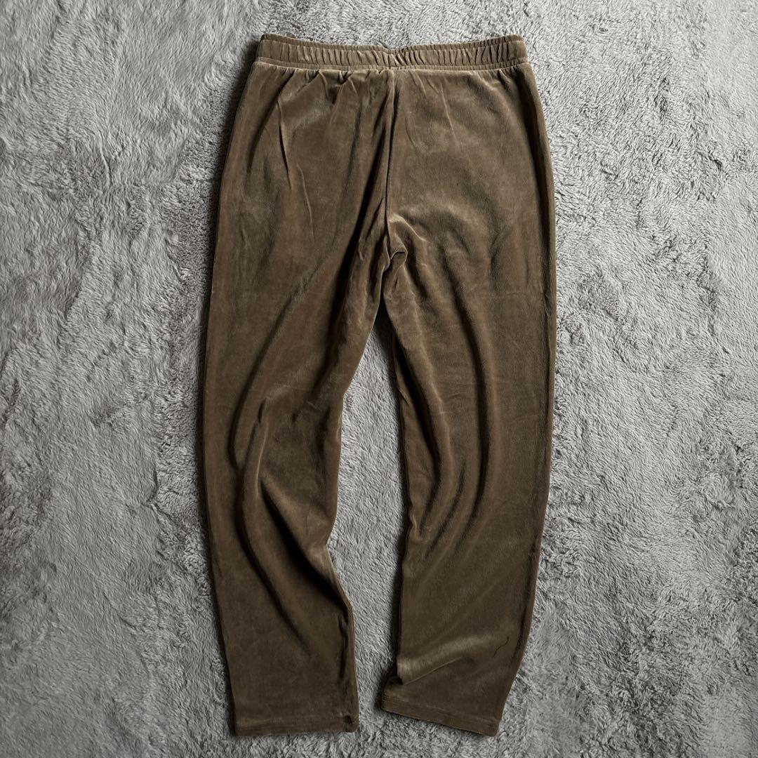 新品 PUMA プーマ ベロア セットアップ ブラウン XL
