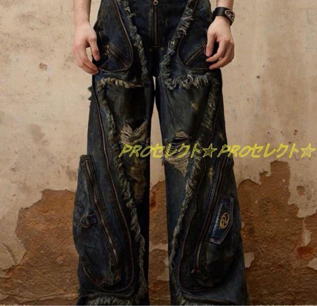 PERSONSOUL* 23FW エイリアンズ ダーティー ジーンズ1 S 画像2