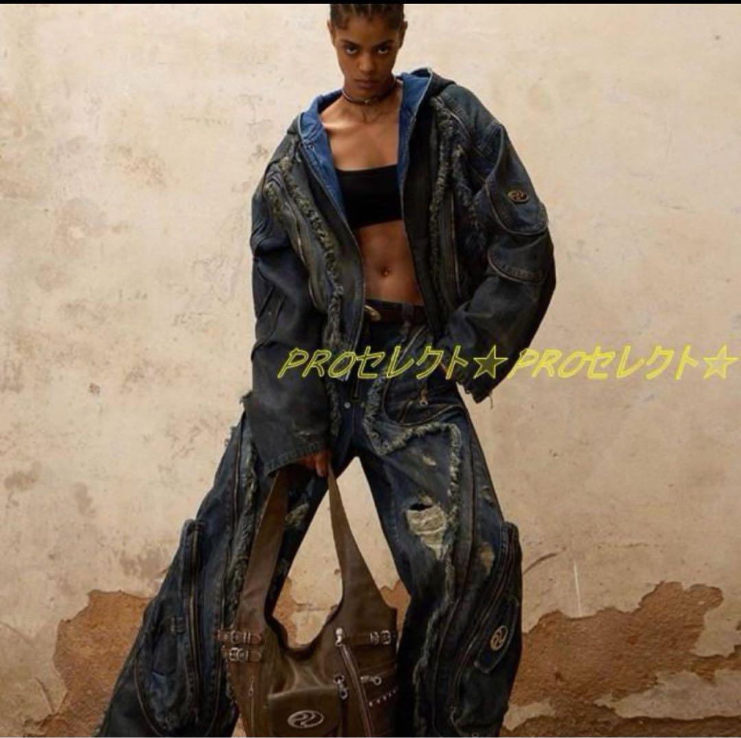 PERSONSOUL* 23FW エイリアンズ ダーティー ジーンズ1 S 画像4