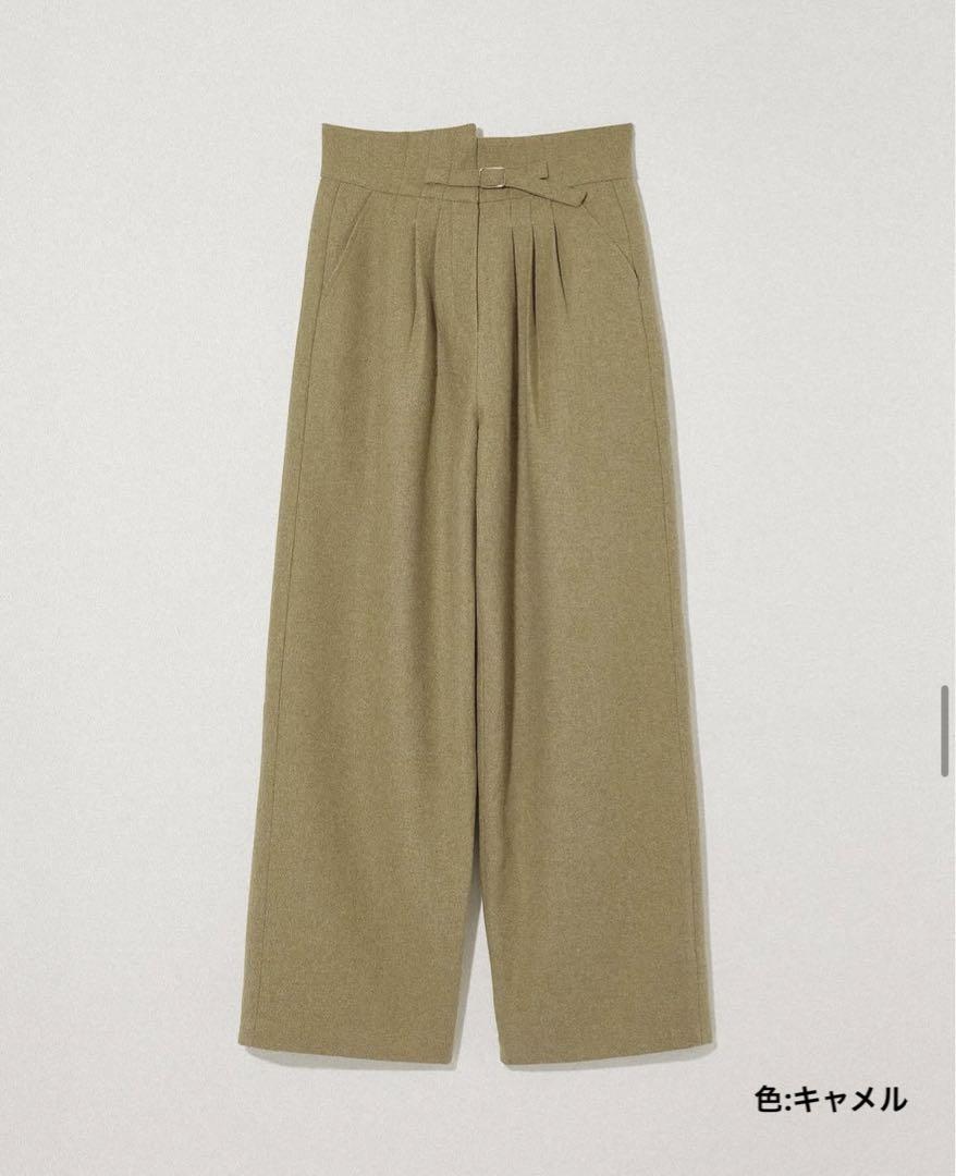 パンツ eaphi WOOL BELTED PANTS eaphi WOOL BELTED PANTS (size1)