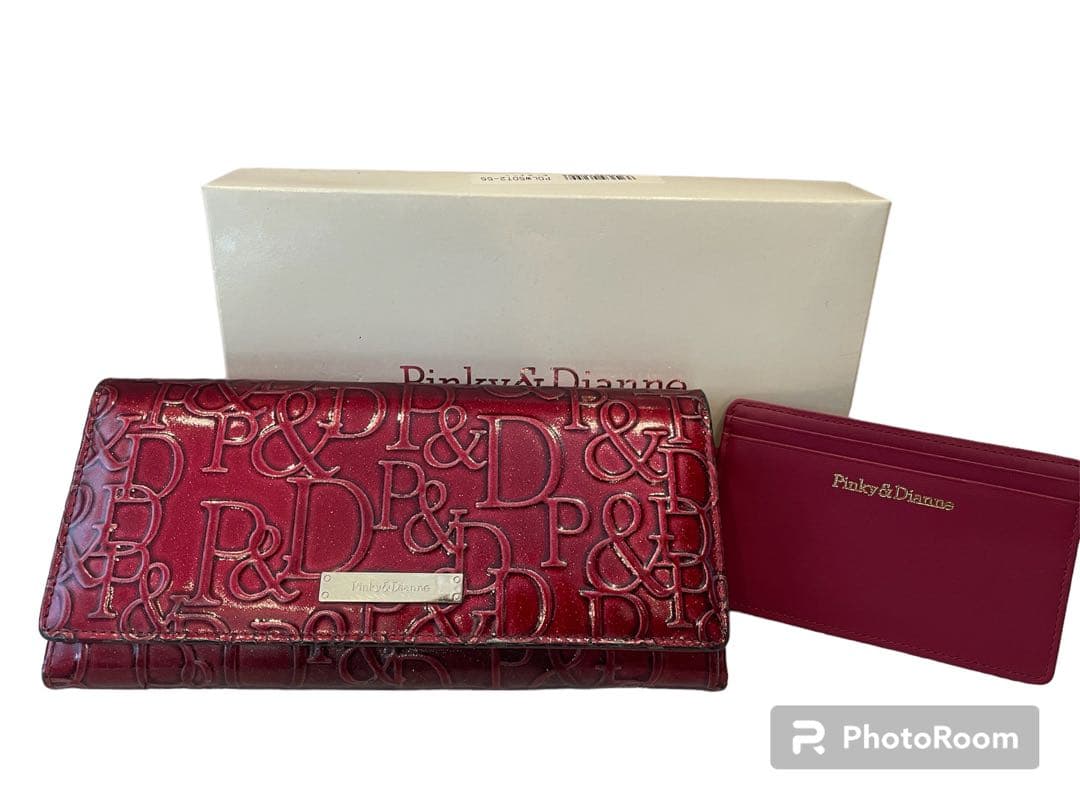 新品 長財布 エナメル ネイビー ピンキーアンドダイアン d47 - 通販