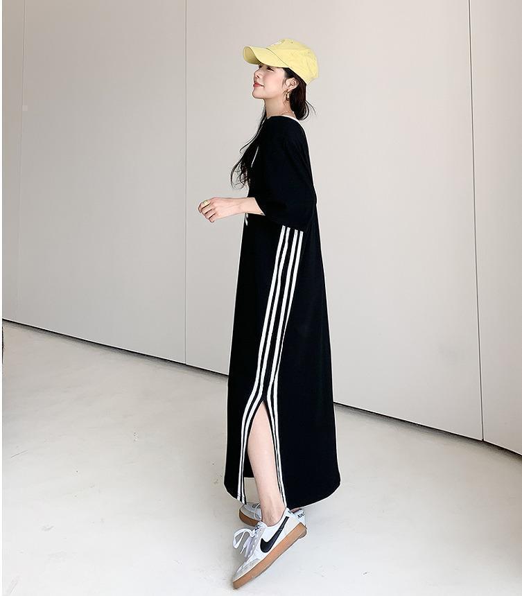 大きいサイズ レディース　ロング　ワンピース　春夏 秋 新品 半袖ワンピース