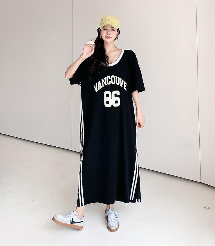 大きいサイズ レディース　ロング　ワンピース　春夏 秋 新品 半袖