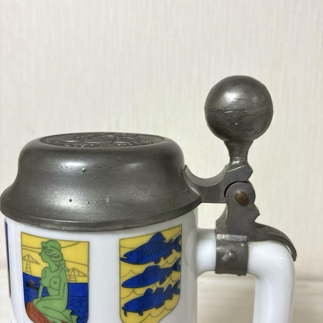 柳原良平「SKAL SUNTORY BEER 」深川製／蓋つきビアジョッキ 柳原良平「SKAL SUNTORY BEER 」深川製／蓋つきビアジョッキ