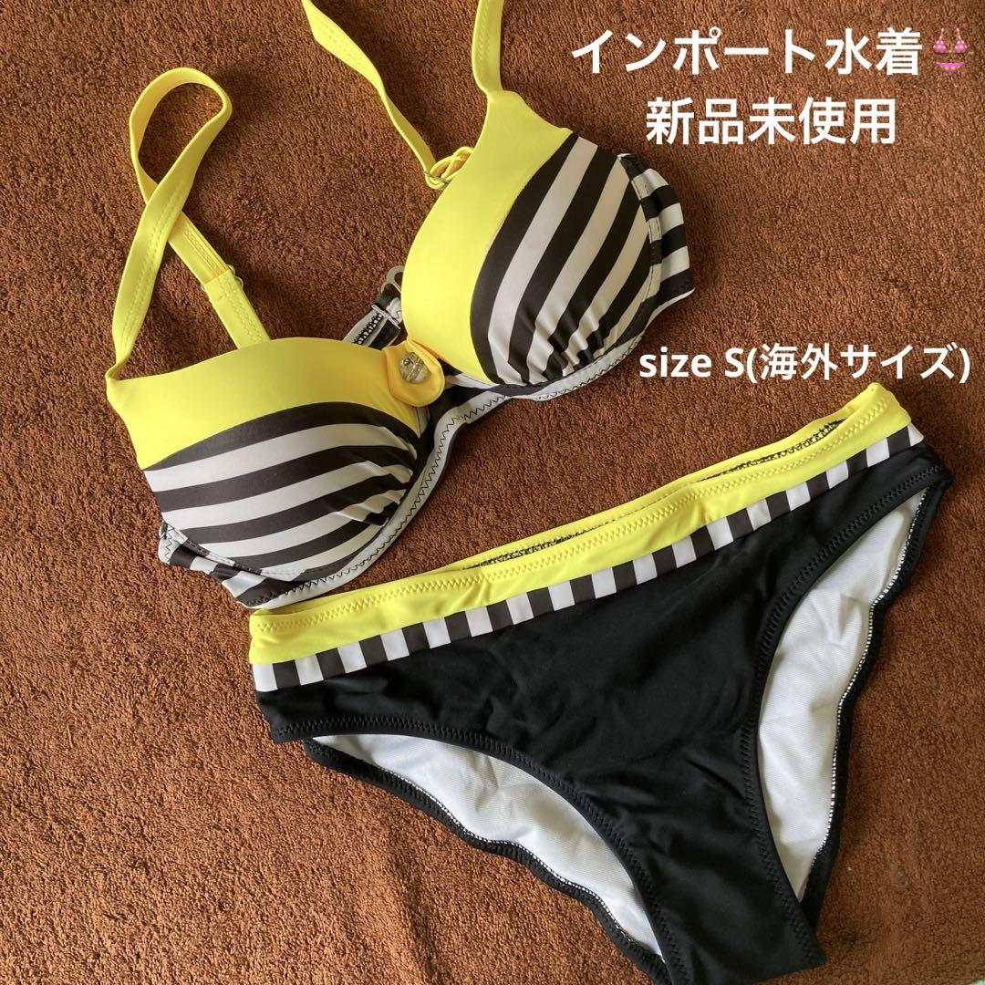 【新品】Hawaii ストライプデザイン Sサイズ ビキニ 海外