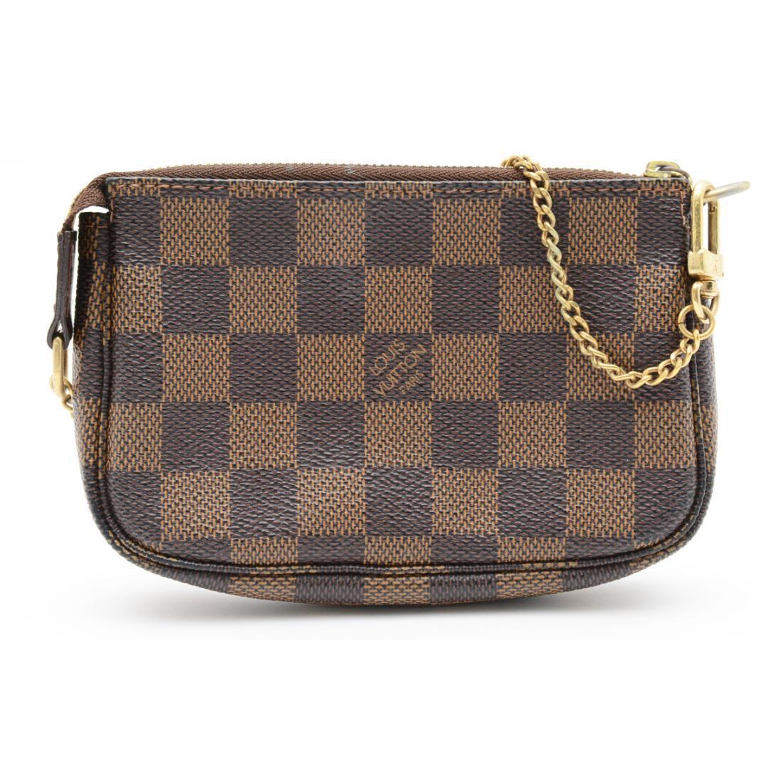 Louis Vuitton ダミエ　チェーンバック　ポーチ　レア　アクセソワール 美品】ルイヴィトン ポシェット アクセソワール ポーチ チェーン