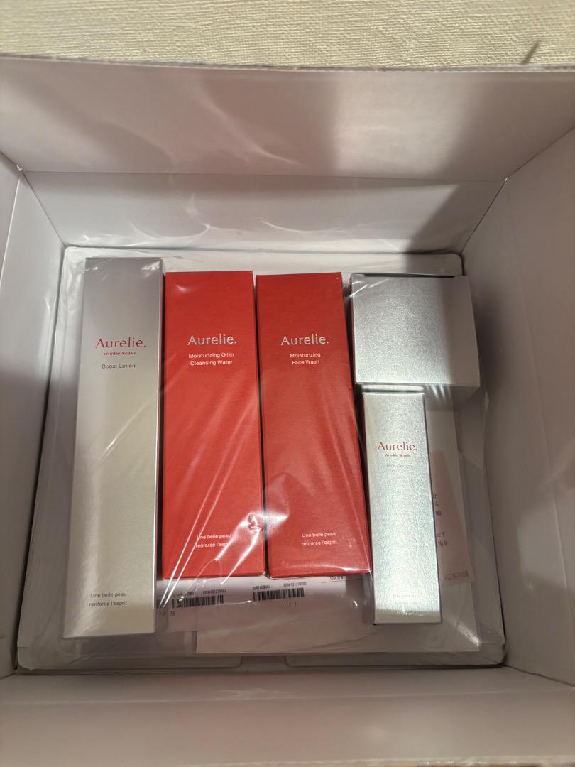 新品 オレリー Aurelie プレミアムエイジング集中ケアセット 5点