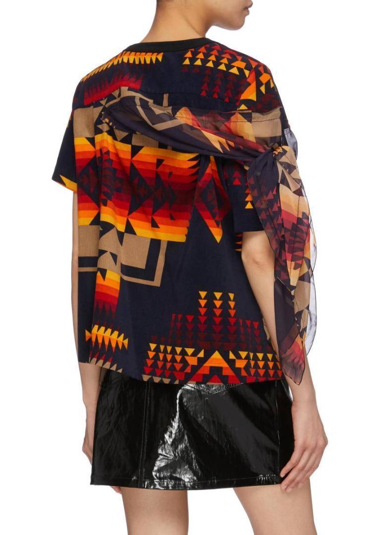 SACAI 19SS ペンドルトン Tシャツ 水色 サイズ 2 定価64900円