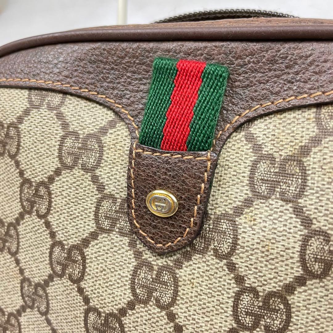 超極美品✨GUCCI✨シェリーライン✨ショルダーバッグ✨GGレザー✨オールド✨茶 超極美品✨GUCCI✨シェリーライン✨ショルダーバッグ✨GGレザー✨オールド✨茶