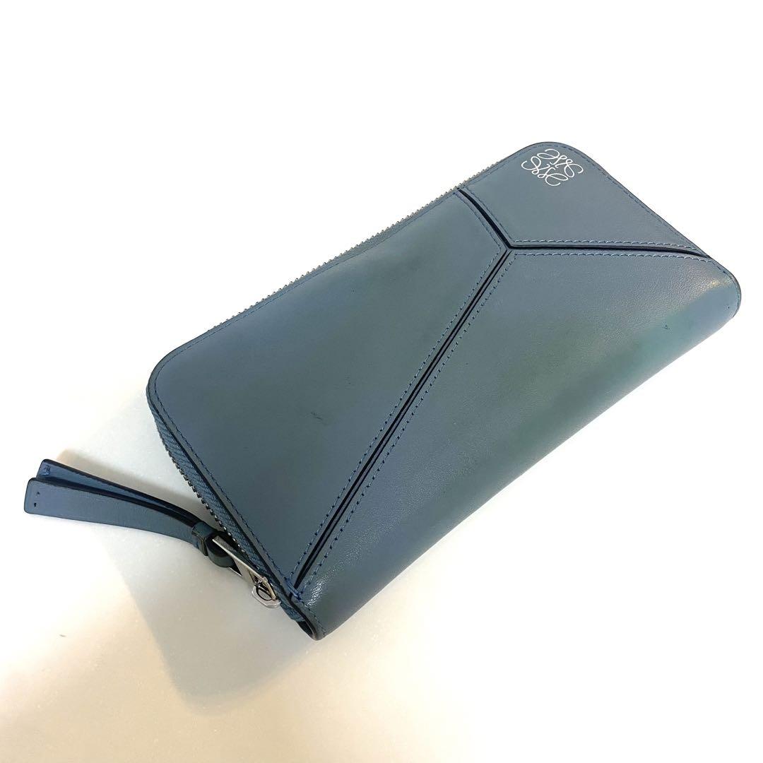 LOEWE ロエベ 長財布 ブルー 青 水色 レディース
