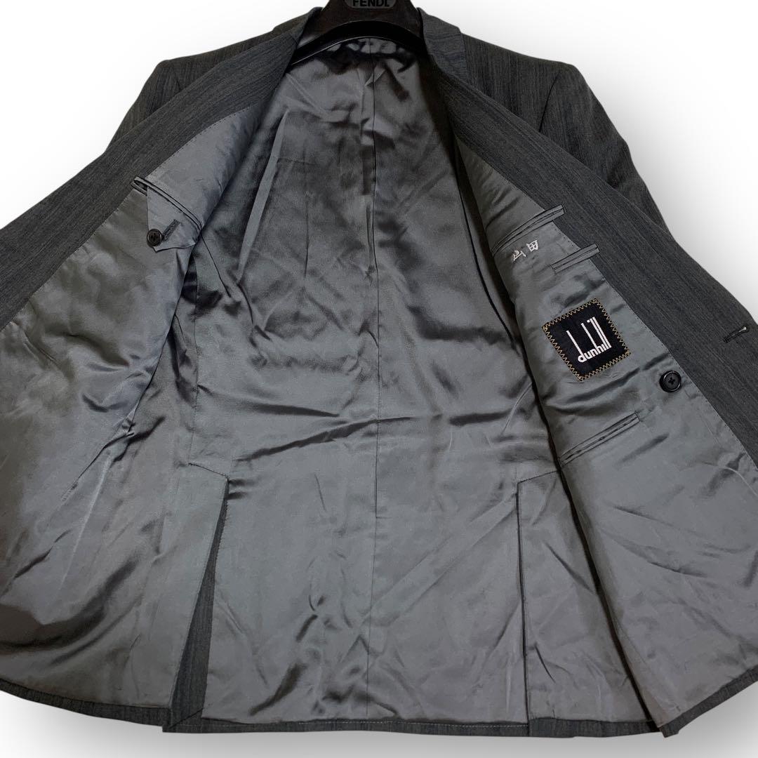美品 Dunhill ダンヒル ダブルブレスト スーツ セットアップ グレー