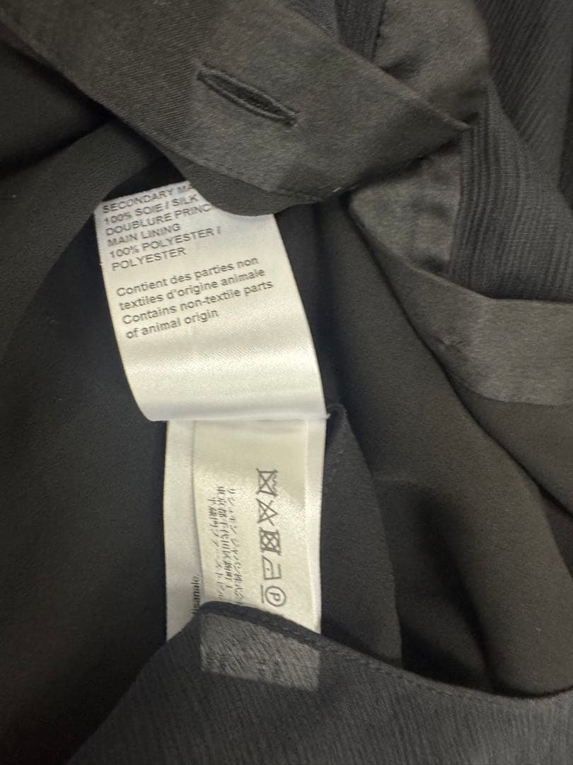 Chloé フリル付きブラックブラウス　長袖