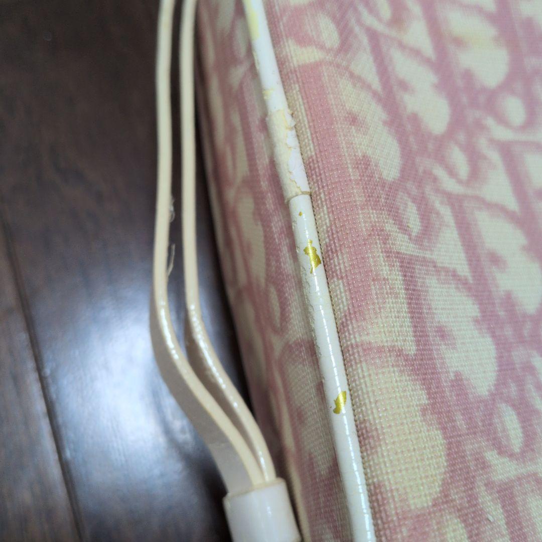 Christian Dior ピンク　トロッター　ロゴポーチ