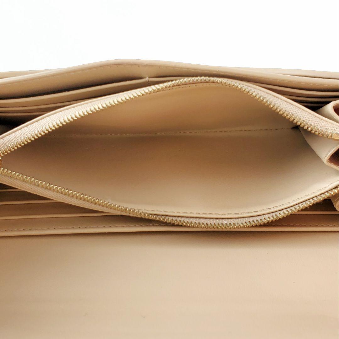 CELINE　長財布　ラージフラップウォレット　ベージュ　セリーヌ