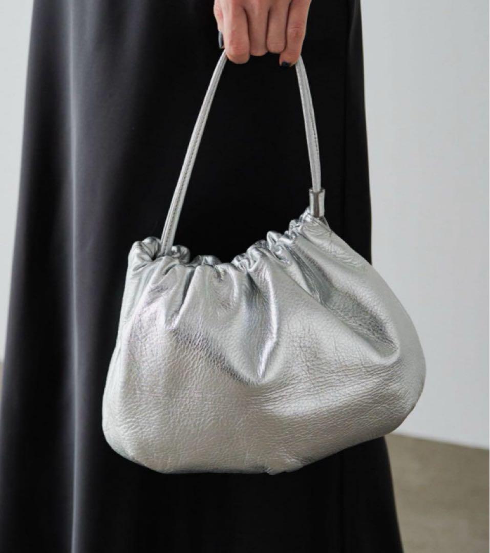 大人気商品！ラシット　4way巾着ショルダーバッグ　シルバー