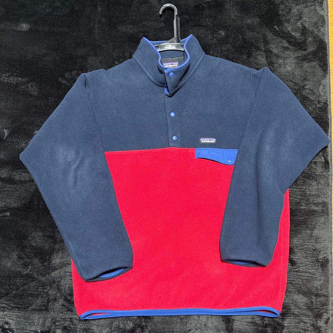 Patagonia Synchilla フリースジャケット L ネイビー レッドL・patagonia