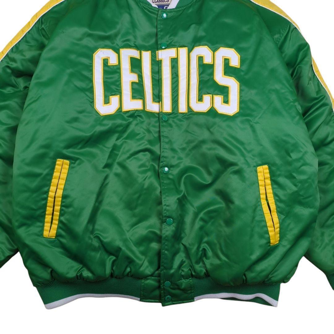 NBA BOSTON CELTICS 中綿 ブルゾン ロゴ グリーン XXL