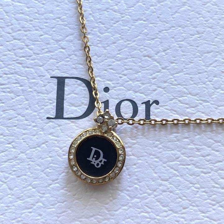 まもなく販売 Christian Dior ディオール ネックレス ゴールド ロゴ 美