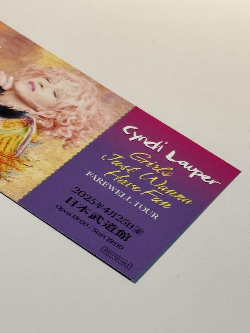 Cyndi Lauper シンディローパー 記念チケット 最終公演 4月25日