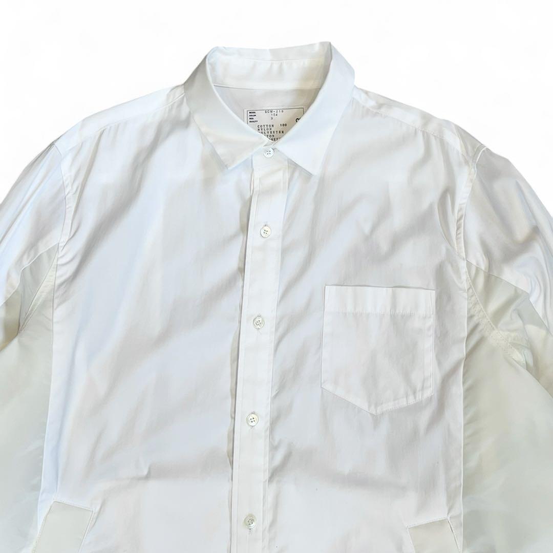すぐ届く!sacai Cotton Poplin Pullover コットンポプリンシャツ SACAI Cotton Poplin Shirt コットンポプリンシャツ - メルカリ
