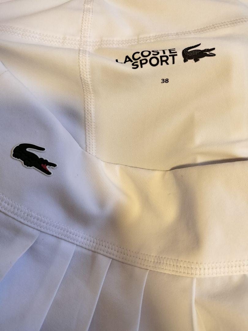 新品 ラコステ プリーツスカート テニス スコート LACOSTE 38 白 ラコステ プリーツスカート テニス スコート LACOSTE 38 白
