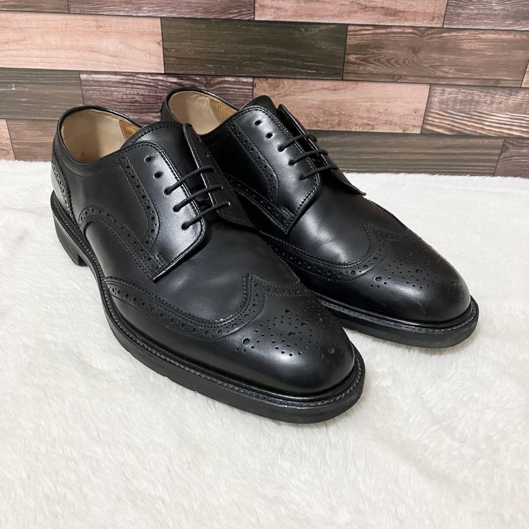 美品 REGAL ウィングチップ 革靴 エアローテーション ビジネスシューズ 黒