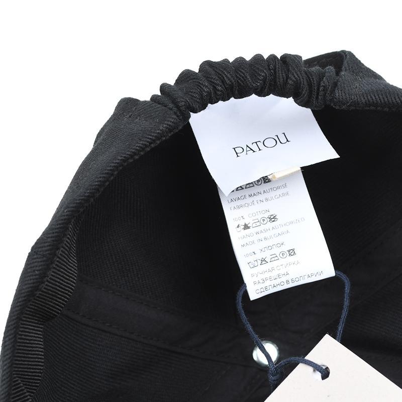 PATOU パトゥ コットン ブラックキャップ AC0400132 XS