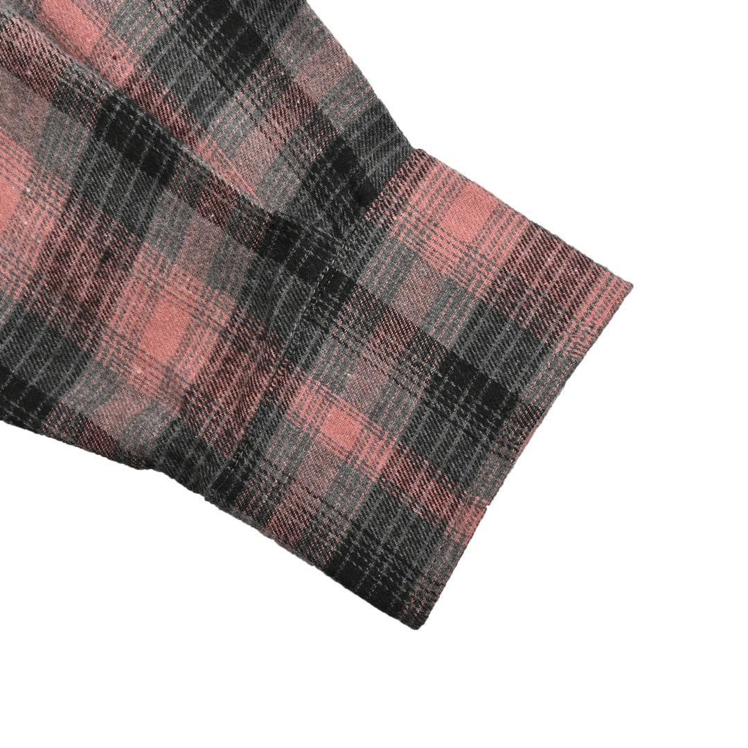 ネルシャツ ピンクと黒 チェック柄 サイズ ネルシャツ ピンクと黒 チェック柄 サイズ