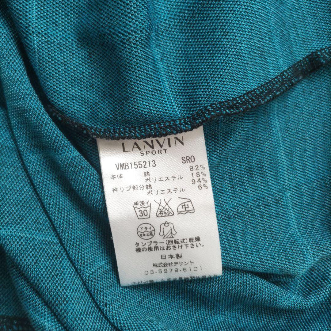 LANVIN SPORT ハーフジップポロシャツ サイズ38 M チェック柄